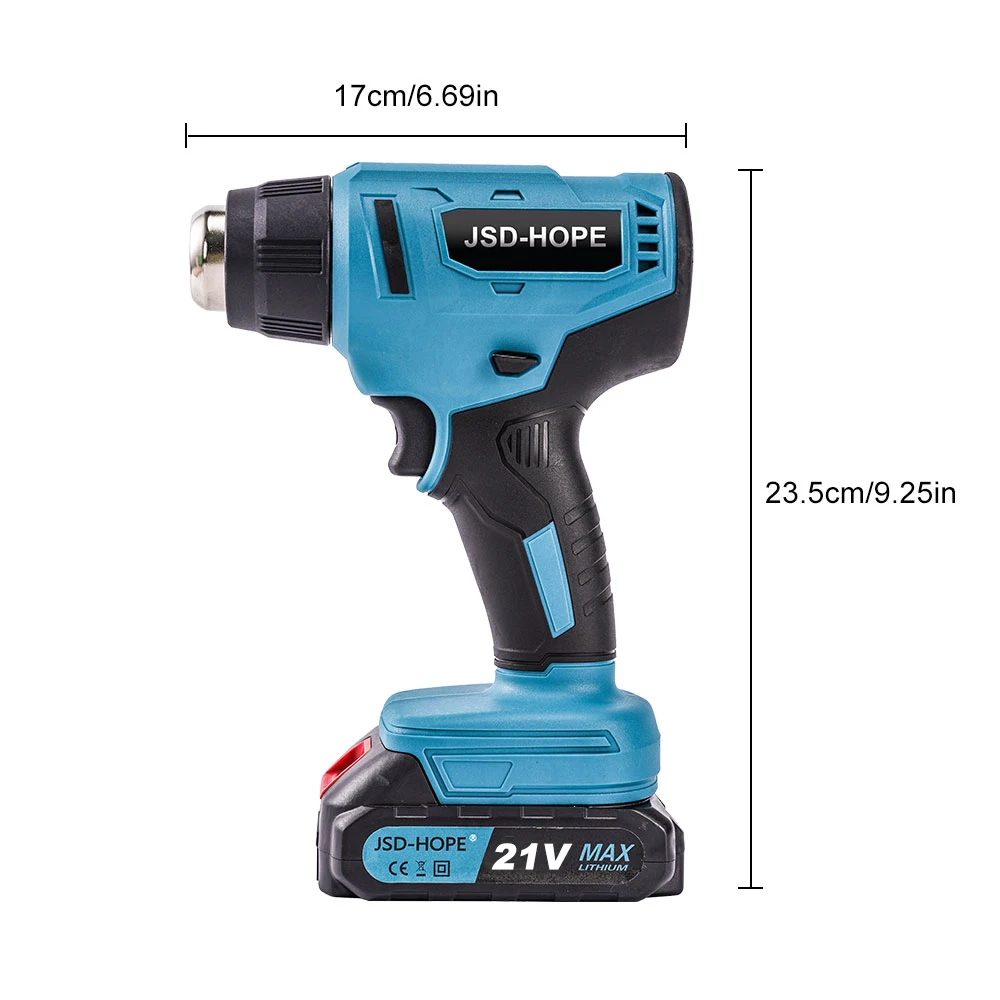 Hot air gun small film portable drying High power heat shrink film industrial hair dryer baking gun hot drying