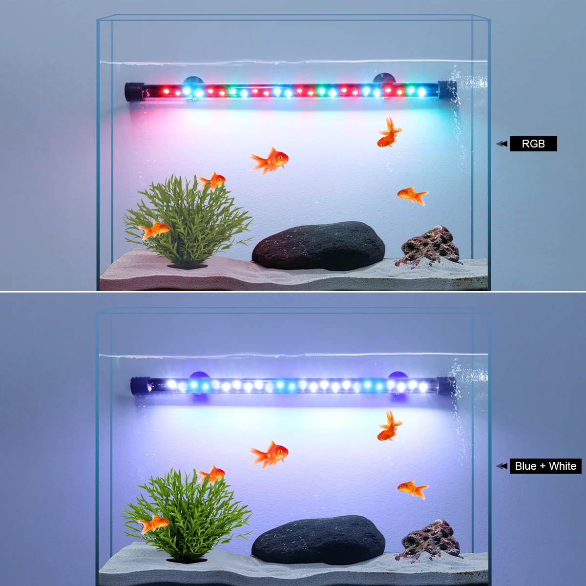 Freshwater Aquarium Fish Tank Light Bulbs Waterproof Fish Tank Lights Bulb  LED Underwater Light, image size:1200x1200