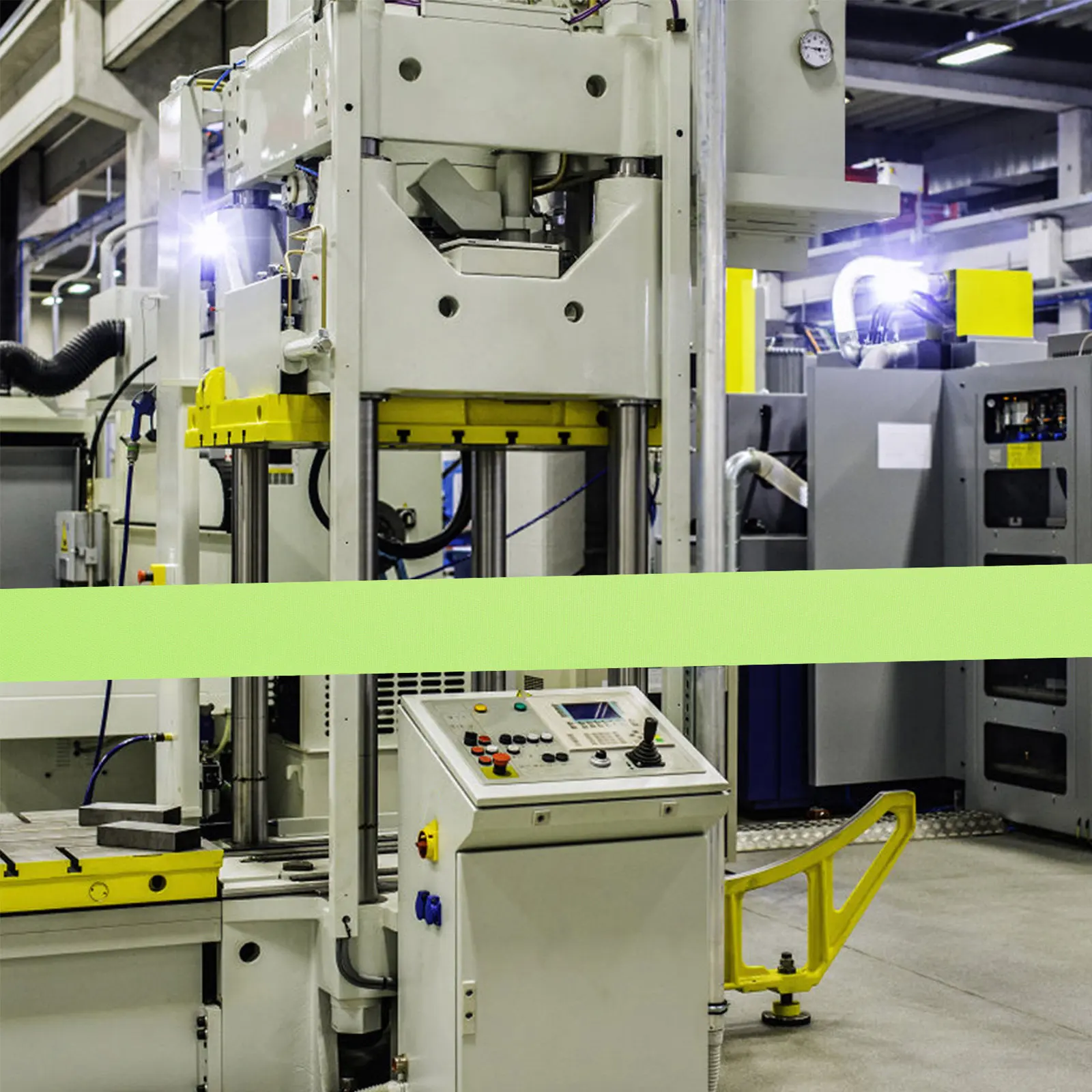 1롤 형광 마킹 테이프 경계 위험 지역 건설 바닥 체육관용 녹색 비접착성 안전 주의 테이프