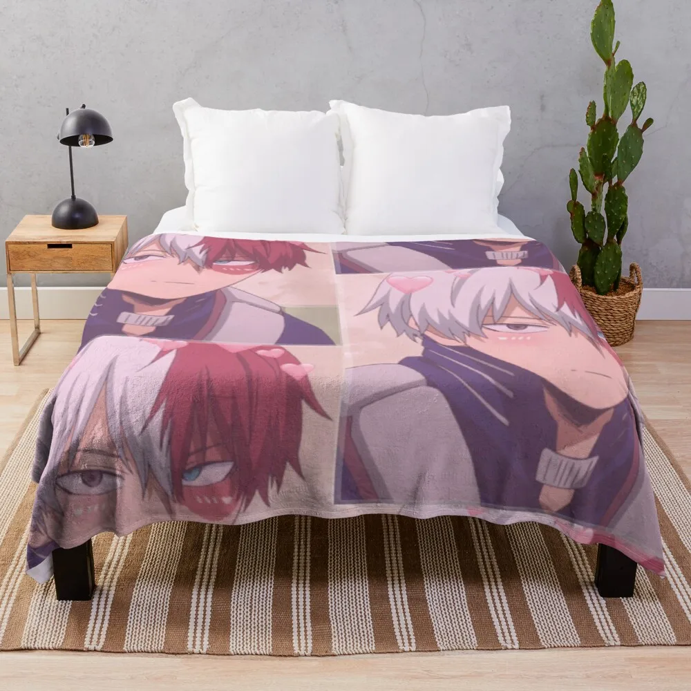 

BNHA:Todoroki Edit 2 Sticker Throw Blanket Hair Blanket