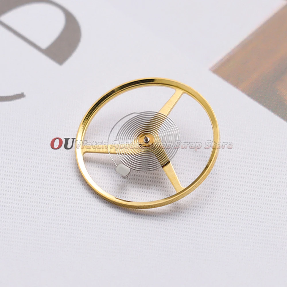 Gold Balance Wheel with Hairspring - Watch Movement Accessory