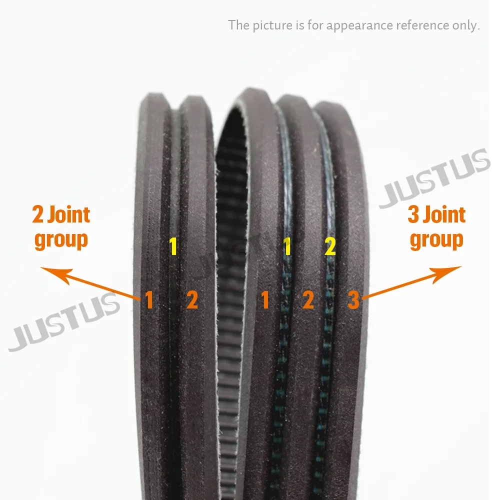 하버 화물 선반 구동 벨트 변속기 삼각형 벨트용 미국 광각 V 벨트 조인트 그룹, 2/11M 710JB-3/11M 1320JB