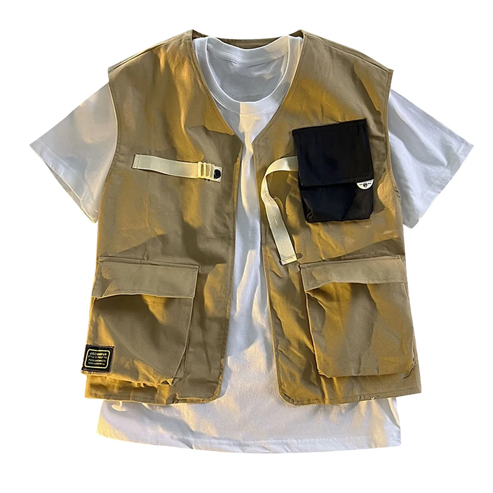

Comfy Fashion Men's Waistcoat Autumn Casual Comfy Work Wear Male Regular Sleeveless Slight Stretch Solid Color