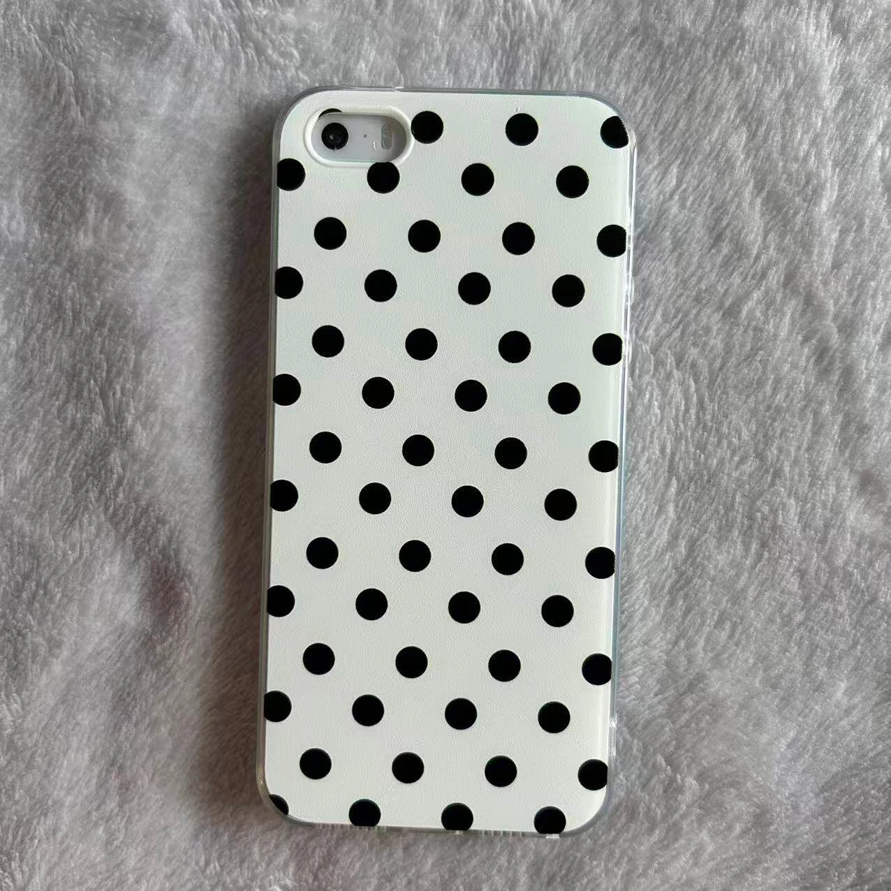 Vibrant Colorful Polka Dots Feather Texture Phone Case