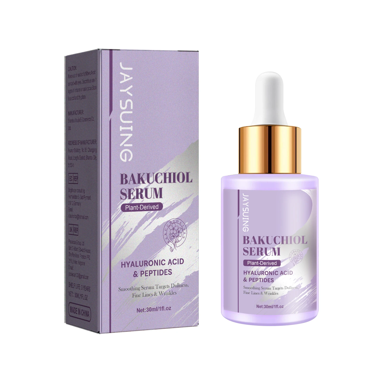 Bakuchiol Facial Rejuvenation Serum Anti Wrinkle Fade Fine Lines Firming Skin Elasticity Improve Radiance Face Hydrating Essence 2