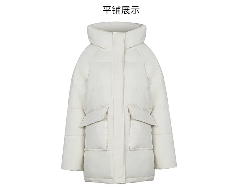 2025 Winter New Women Down Padded Jacket Winter Jacket Loose Thick Warm Cotton Coat Female Hooded Parkas Coat Long Women Outwear