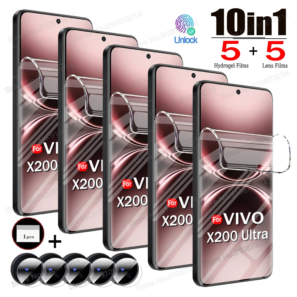 Universal 10-in-1 Hydrogel Film Lens and Screen Protector