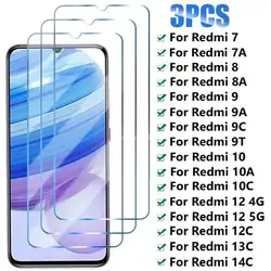 3 - Pack Premium HD Tempered Glass Screen Protector Set for 3PCS Glass (For Redmi 10A)