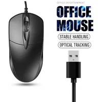 USB Optical Wired Mouse Laptop Home Office Mouse Anti Slip Roller 3D 1200DPI Game Mause Computer Accessories For PC Desktop 1