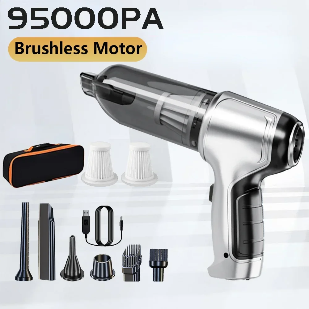 95000PA Car Vacuum Cleaner Wireless Powerful Cleaning Machine Auto Robot Car Accessories Home Appliance Strong Suction As Gift wireless vacuum cleaner vacuum cleaner portable vacuum cleaner handheld vacuum cleaner