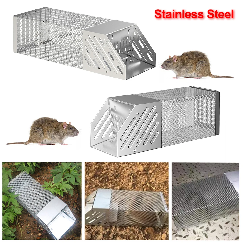 Mice Rodent Rat Catcher Stainless Steel Rat Trap Household Mouse