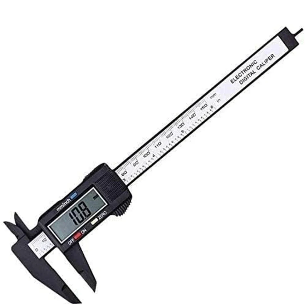 Electronic Digital Caliper Inch/Metric Conversion 0-6 Inch/150 Mm Carbon Fiber Gauge Micrometer Extra Large LCD Measuring Tool digital caliper