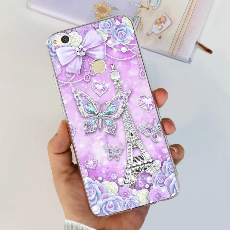 Floral Love Heart Soft Silicone Clear Phone Case
