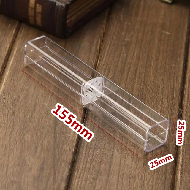 5Db Átlátszó Műanyag Toll Tároló Ajándék Doboz Iskola Irodai Vállalkozások Papírkészlet Szervező Hallgatói Csomagolódoboz - Image 3