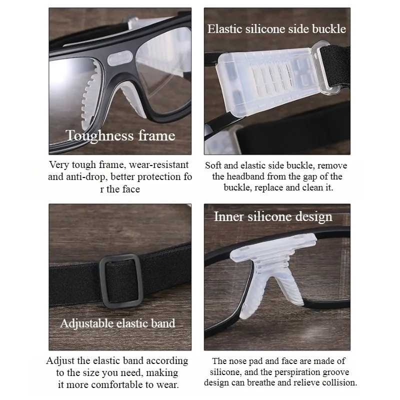 Safety Goggles Anti Fog Transparent Lens Laboratory Goggles Suitable for Wearing on Glasses Unisex Eye Protection