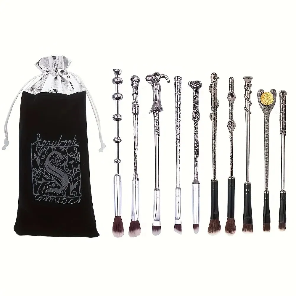 5PCS Professional Makeup Brush Set Soft Bristles Metal Handles Smooth Makeup Application Includes Eyeshadow Powder Makeup Tools