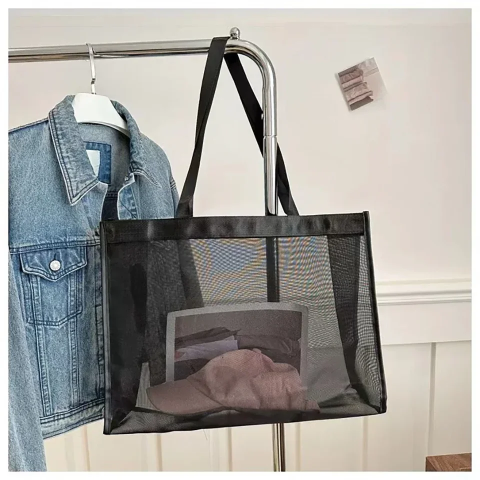 Sac Fourre-tout Transparent Femme - Grand Format 43x33 Cm - Conforme Stades & événements