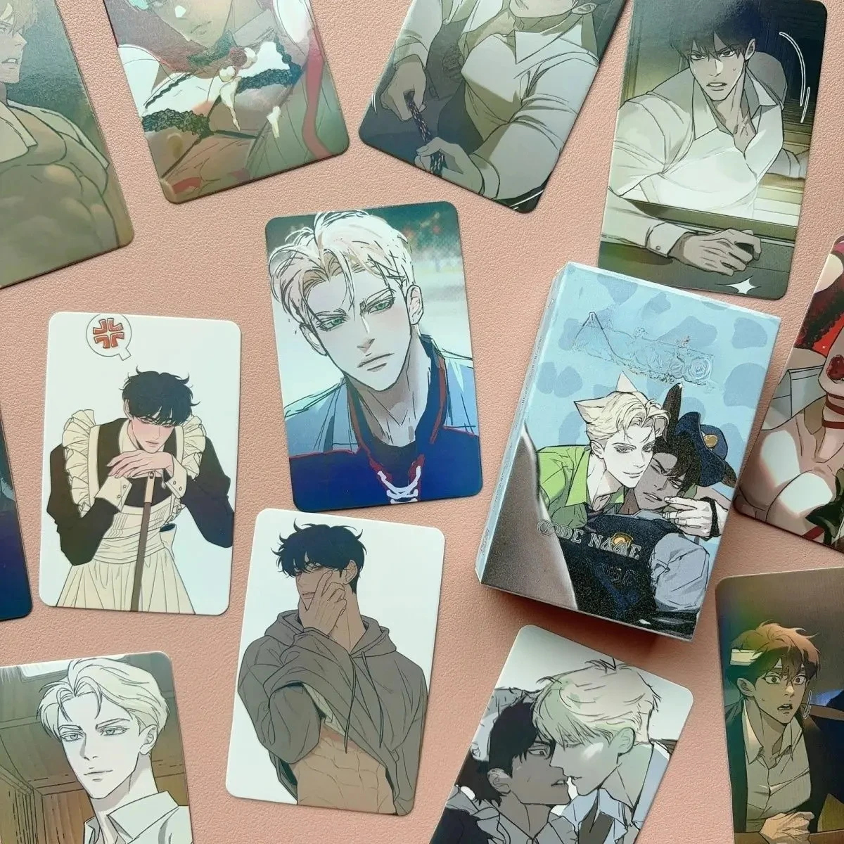 55 Pcs/Set New Korean BL Manhwa Photocard Zhenya,Taekjoo Comic
