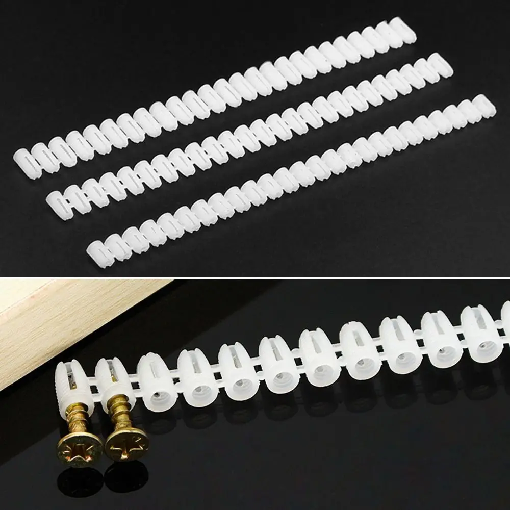 M4 Ribbed Plastic Anchor Wall Plastic Expansion Pipe Tube Wall Plugs For Self-tapping Screws