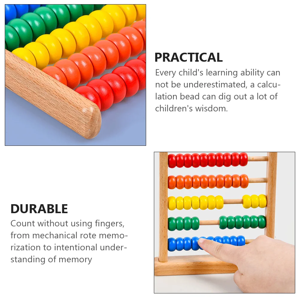 Abacus Stand Math Leaning Tool Toy Kids Counting Wooden Bead Arithmetic Educational Toys