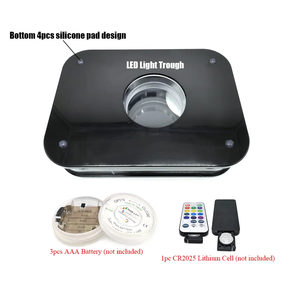 Square Acrylic Hookah Set with LED Light Bongs in Australian