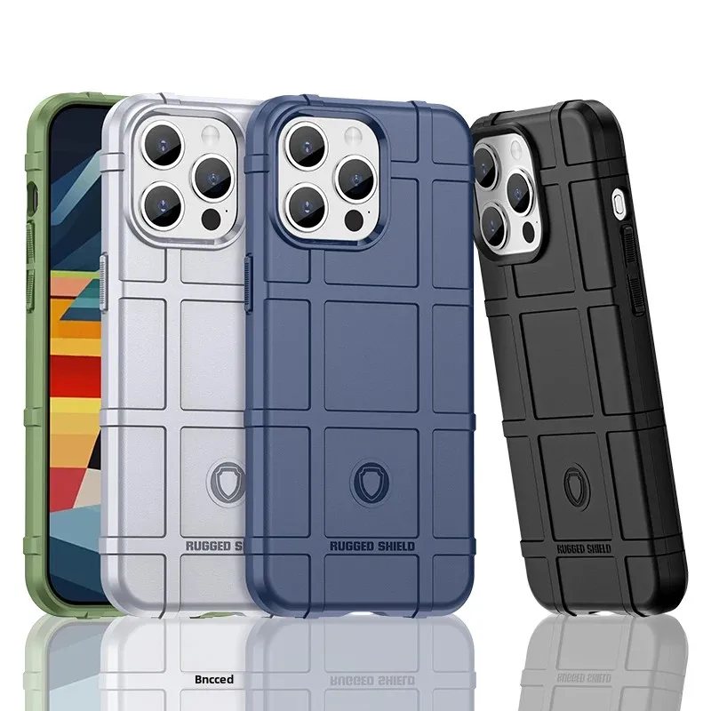 Military-Grade Shockproof Case for iPhone 15 Rugged TPU Shield Cover Compatible with iPhone 11/12/13/14 pro Max Phone Protector