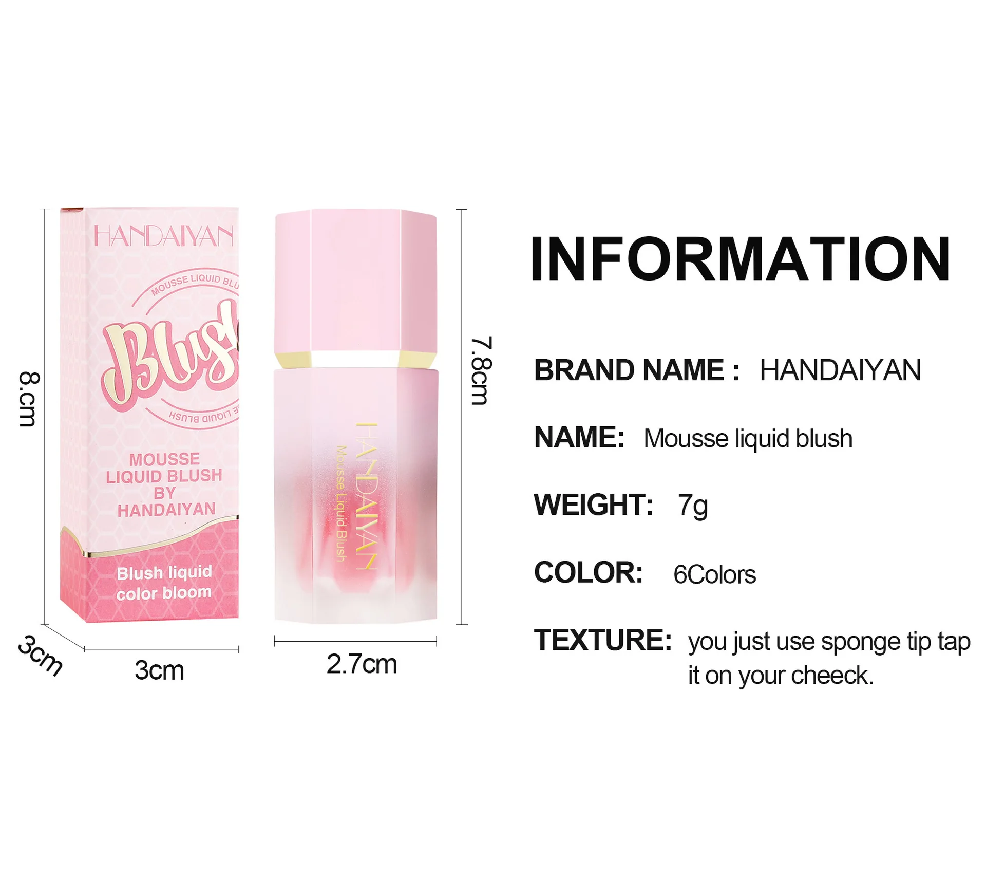 Handaiyan Drunk Elephant Liquid Blush Oil Rare Beauty Facial Nourishing Cream Waterproof Cheek Contour Rubor Maquillaje Coreano