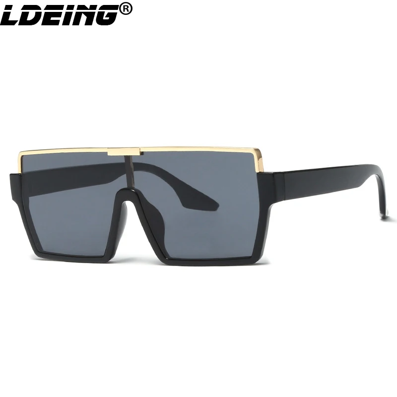 

2022, солнцезащитные очки в квадратной оправе, Модные прозрачные металлические солнцезащитные очки, постепенное менять очки для улицы в Европе и США