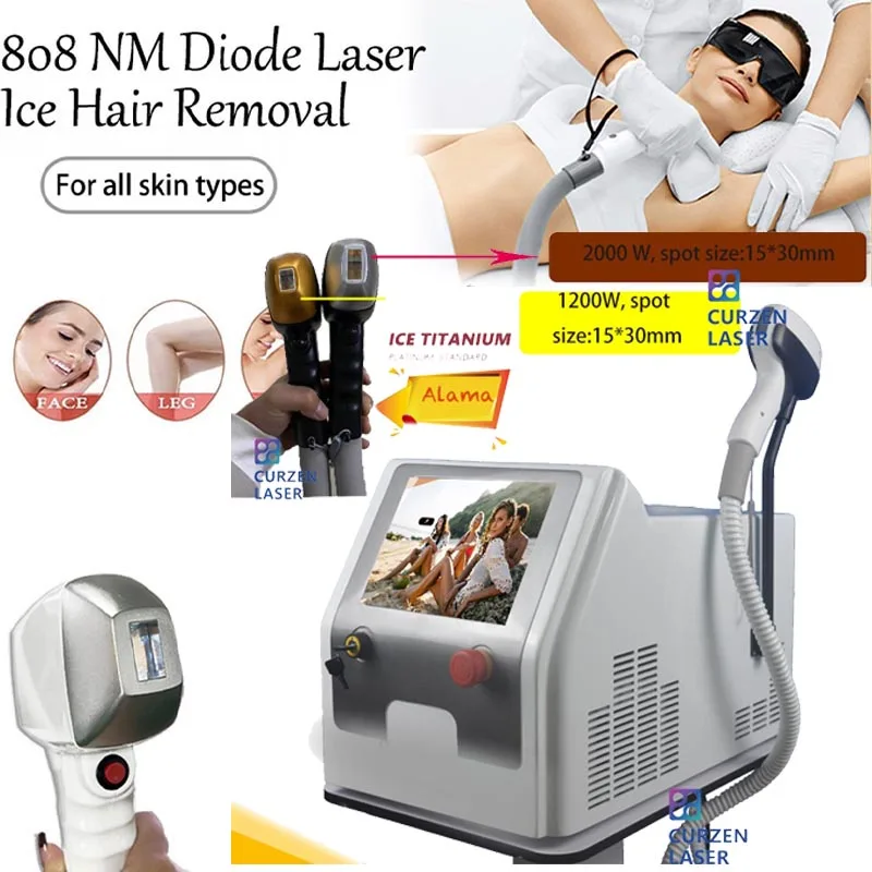 Multifunctionele Diode Laser Ontharing Apparaten Apparaat Ijs Draagbare