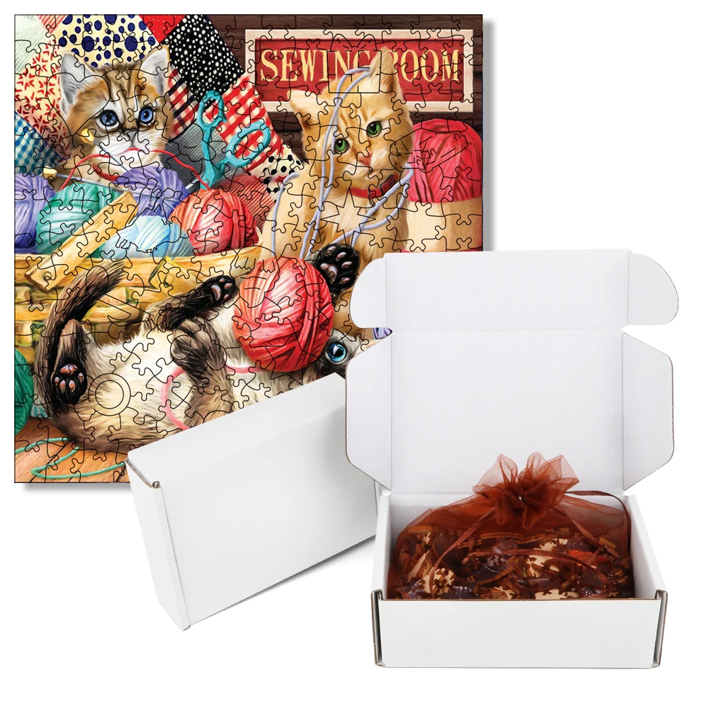 Рисунок 5 - 3D пазлы, деревянные котята