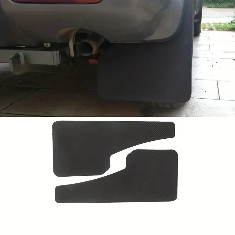 

2pcs Hot sale Universal Mud Flaps Carbon Fiber Look Splash Guards Mudguards Front Rear Mudflaps Set Auto Accessories