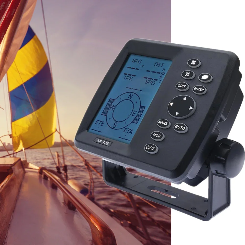 ONWA KP-128 4.3inch LCD Satellite Navigator GPS/SBAS Navigation System DC12V-24V With GPS Antenna For Marine Boat
