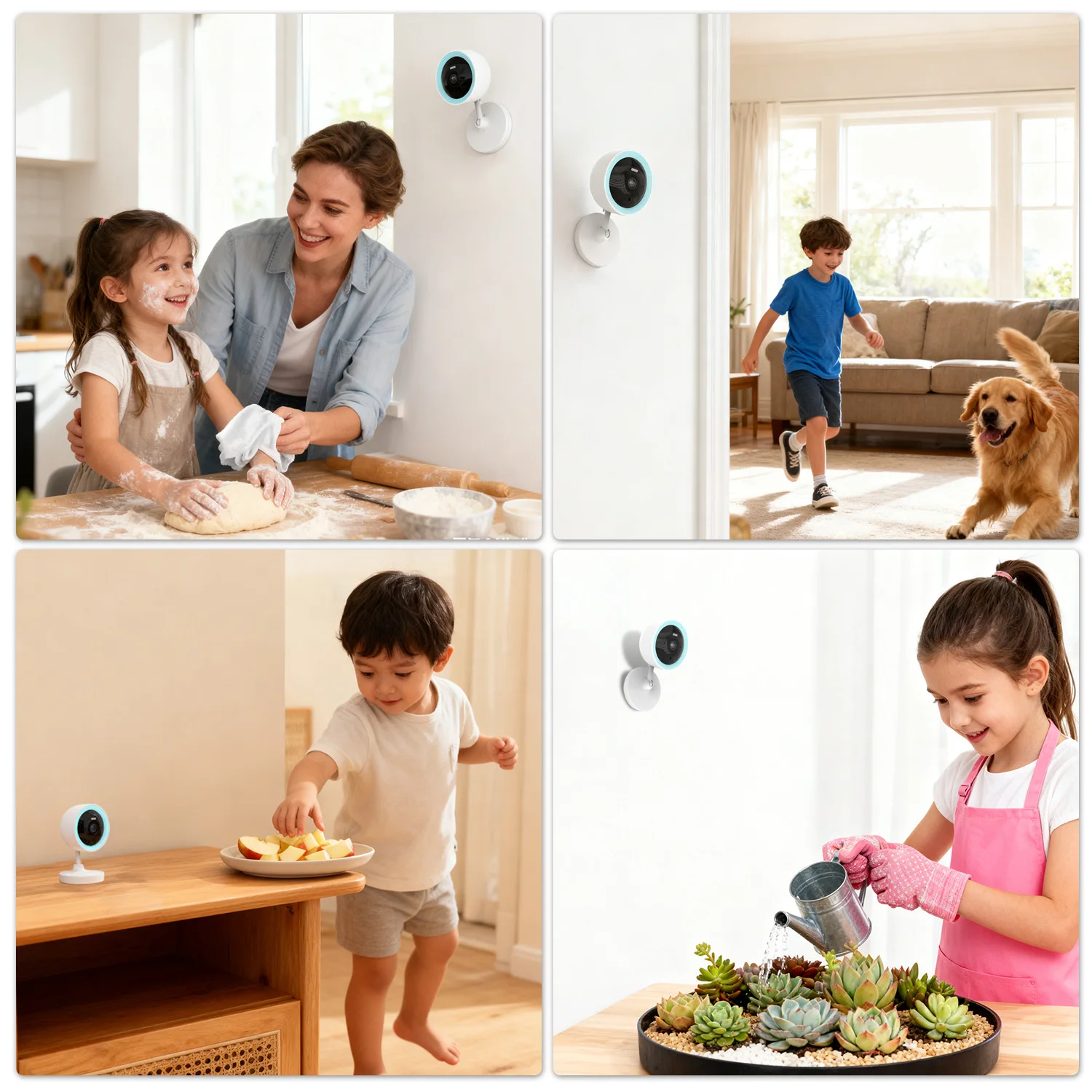 PEGATAH Tuya Smart 5MP HD Indoor Home Security Camera for Baby Two Way Audio Talk Color Night Vision , Human Detection 6