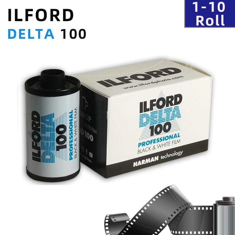 1-10 Rolls Original ILFORD DELTA 100 135 Black And White Professional Film ISO 100 36 Exp Negative Film For 35mm Film Camera