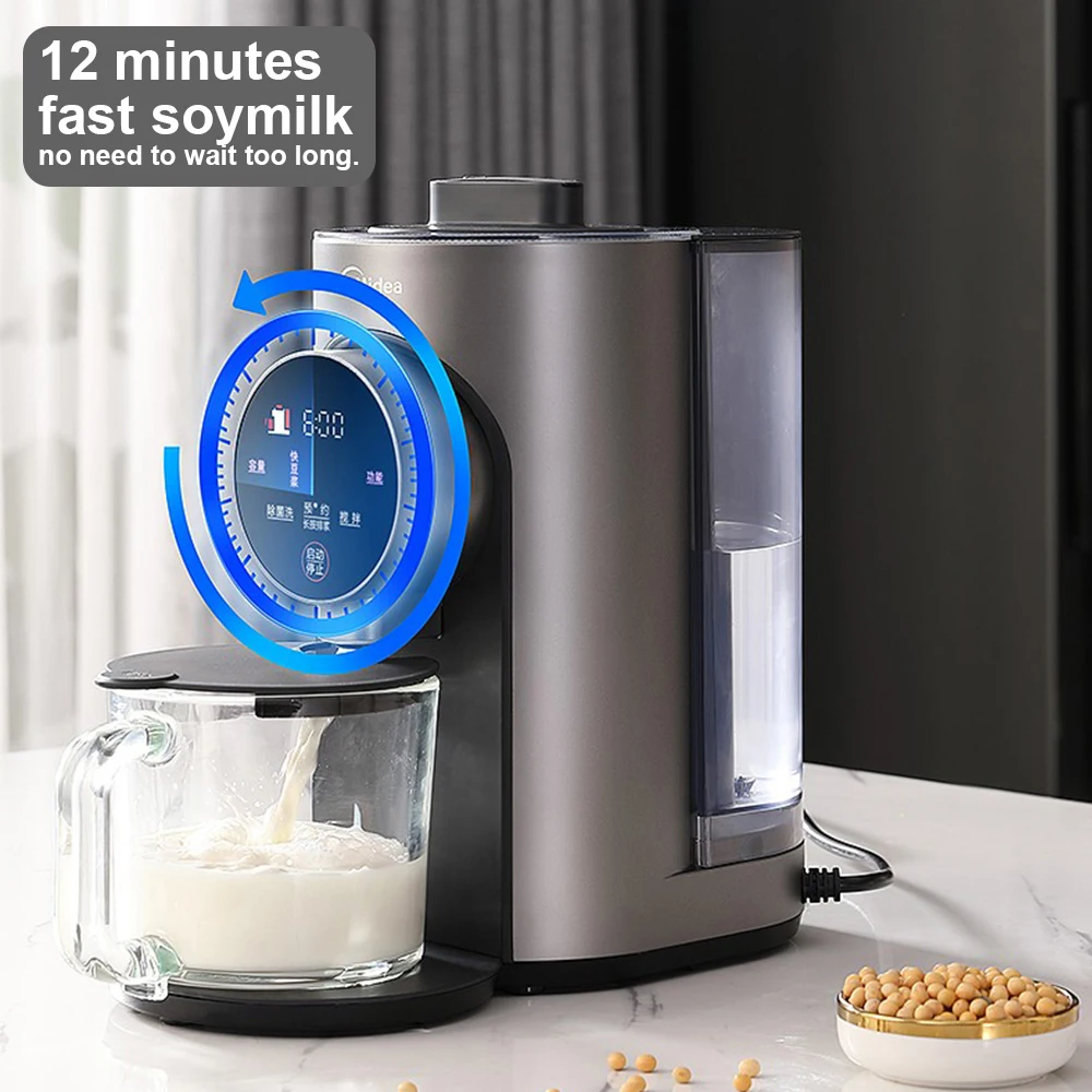 Midea Food Blender Mixer Automatic Cleaning Home Multifunction Wall Breaking Soy Milk Machine 750ML 10600RPM Soymilk Maker 220V