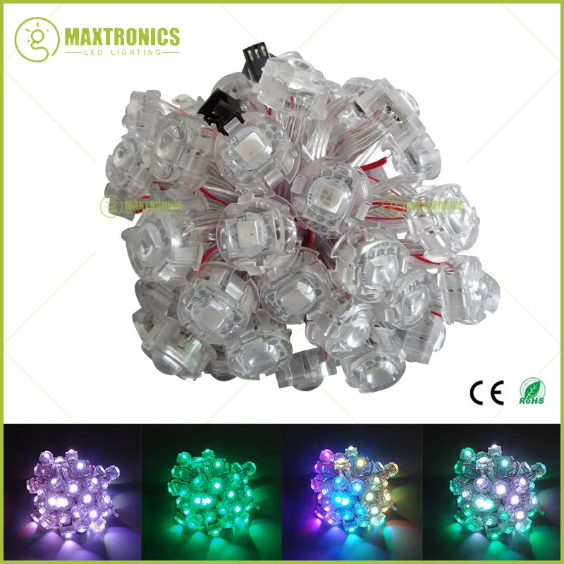 500pcs DC5V WS2811 String 20mm Full Color WS2811 IC Outdoor IP68 Waterproof LED Pixel Module Used for Advertising Sign Decoration