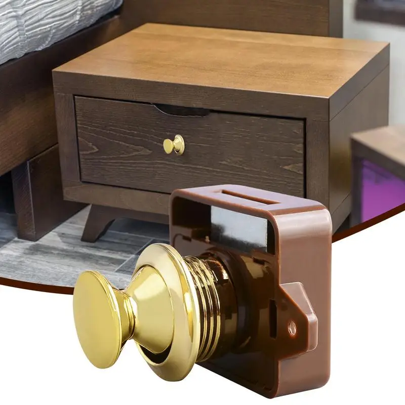 Push Button Lock Cabinet Drawer Latch Furniture Hardware For Boat RV Car | UK