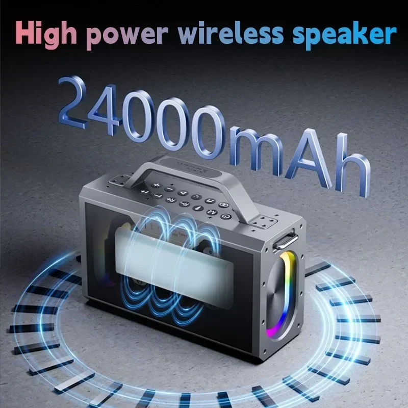 Audience Bluetooth Speaker with Microphone 200W High Power Super Bass Outdoor Karaoke System Sound Card All-in-one Machiner