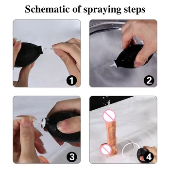 Silicone Spray Penis Horse Soft Dildo Big Stallion Painting Veins Simulation Female Masturbation Couple Sex Toys ejaculation 5