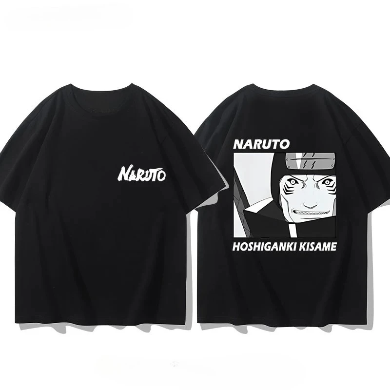 Premium Naruto Uzumaki Graphic Print Men's T-Shirt - 100% Cotton Luxury Designer Summer Tee