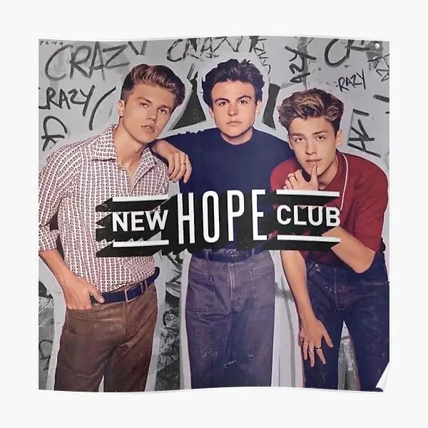 

Новый постер Hope Club, винтажный декор, картина, художественная комната, печать на стене, современная картина, украшение, смешная Настенная роспись для дома без рамки