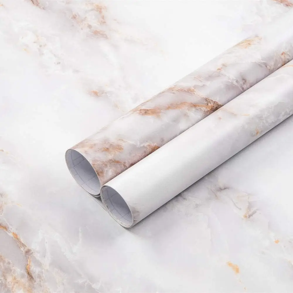 Marble Peel and Stick Countertops Wallpaper Removable Self Adhesive Counter Stickers Furniture Decor Bathroom Thick Shelf Paper