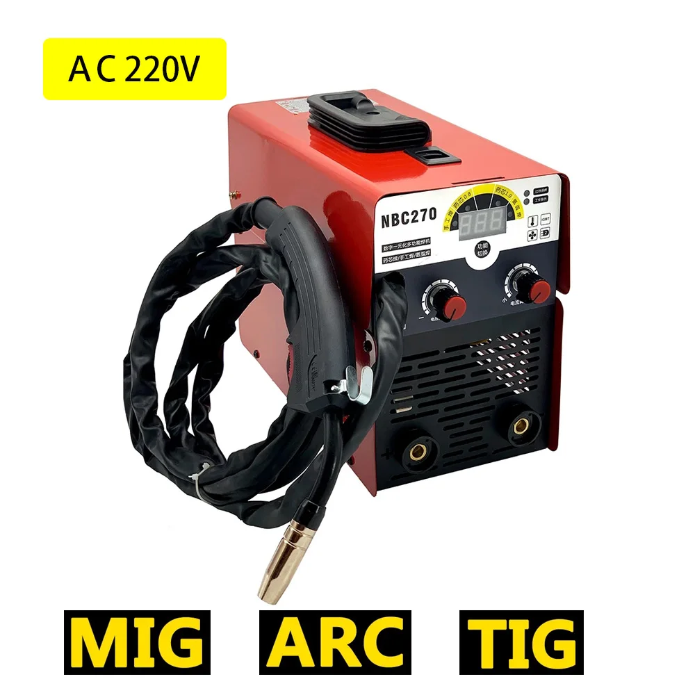 3 in 1 Mig Tig Arc Welder Airless Two-protection Welding Machine Household Mini Non-gas Portable Shielded Welding Accessories