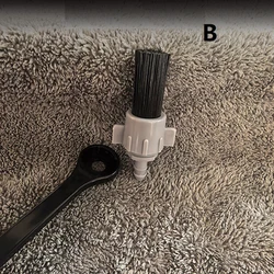 Adjustable Long Handle Espresso Coffee Steam Cleaning Brush - Barista Tool and Equipment (B)