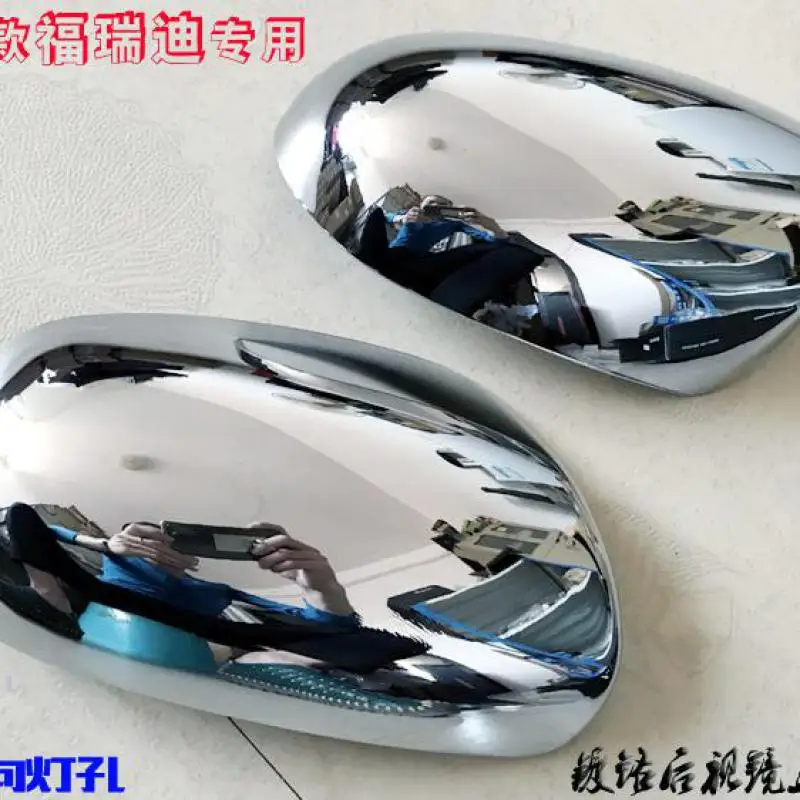 

FOR KIA FORTE 2009-2013 ABS Chrome Car Side Door Rearview Mirrors Cover Trim Car styling (without steering hole)