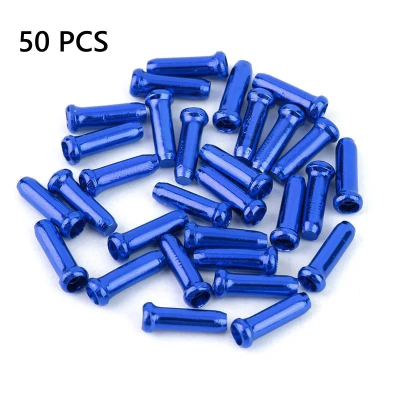50 PCS Bicycle Cable End Caps Bike Wire End Caps Brake Derailleur Shifter Cable Tips Crimps MTB Bike Bicycle Accessories