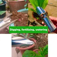 Garden Bucket Tool Stainless Steel Gardening Multi-functional Bonsai Dredging Fertilizer Planting Spoon Transplant Meaty Shovel 2