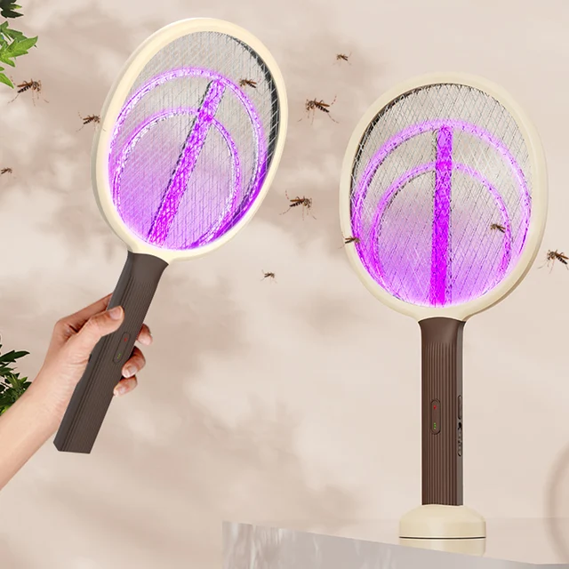 2 -Ben 1 3000 V -Ban Fotoelektromos Elektromos Legyek Swatter Usb Újratölthető Nyári Szúnyog Csapda Ütő Anti Rovarbogár Zapper Gyilkos