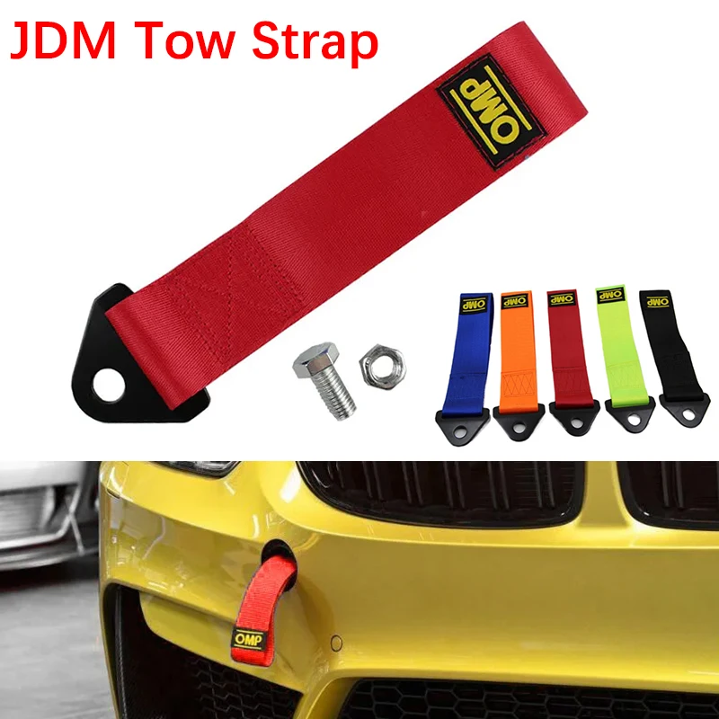 Nylon Tow Strap Car Tow Strap High-Strength Universal Car Racing Tow Ropes Auto Trailer Ropes Bumper Towing Strap