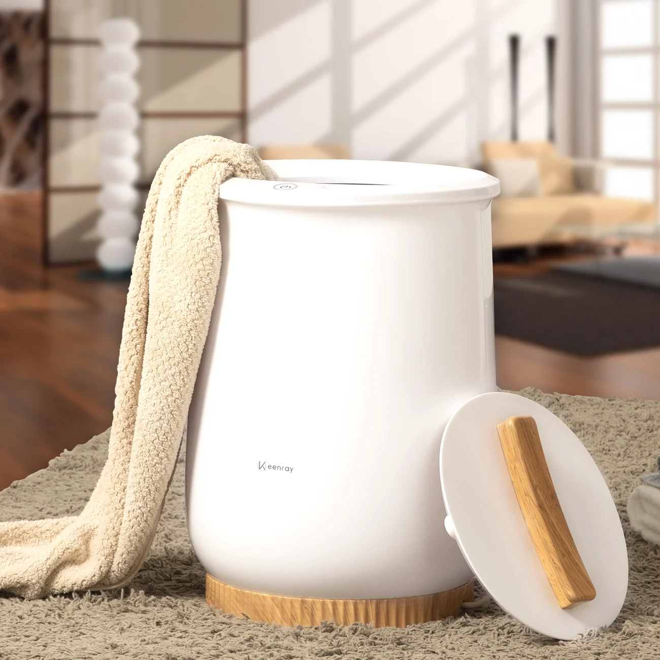Heated Electric Heat Salon Bucket Bathroom Towel Drying Rack Electric Heated  Towel Rail Towel Warmer Heater With Timer - Figurines u0026 Miniatures -  AliExpress